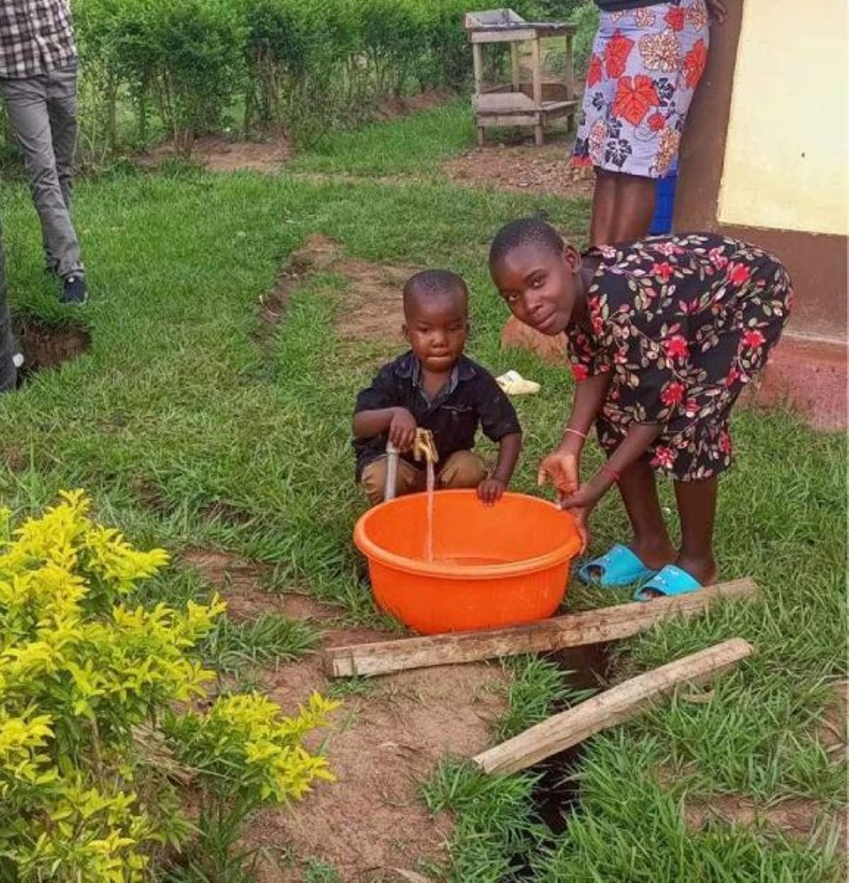 Water from the tank